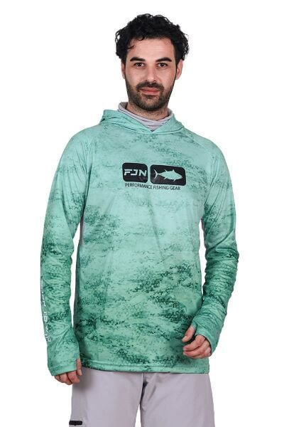 Fujin Pro Angler T-Shirt Green Wave Green Wave - L