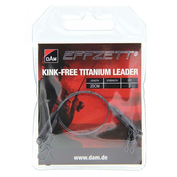 Dam Effzett Kınk-Free Titanium Leader 20cm (Çelik Tel)
