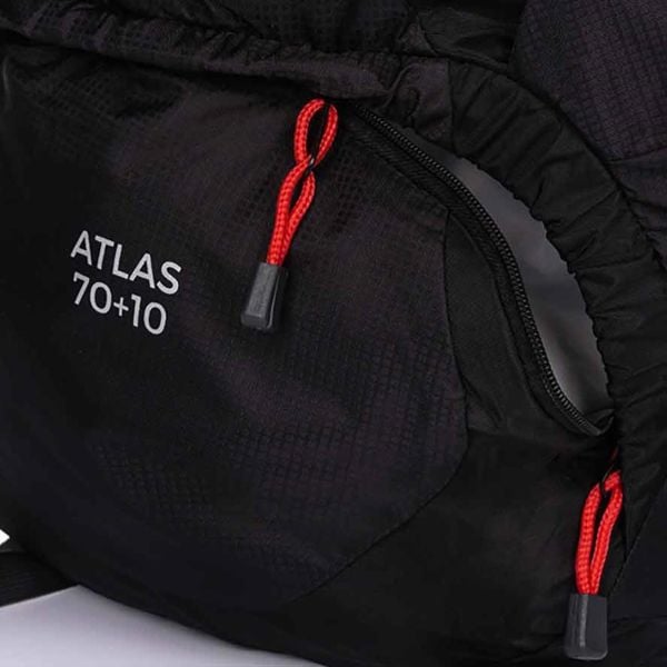 Loap Atlas 70+10 Lt Trekking Sırt Çantası Siyah/Kırmızı