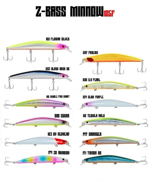 Fujin Z-Bass Minnow 125F 12.5 cm 21 gr Maket Balık 207