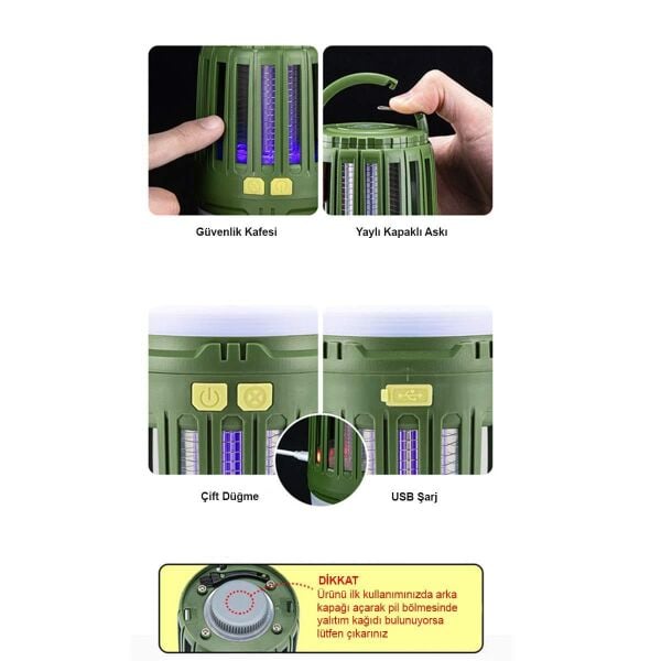 Naturehike Multi-Fonksiyonel Sivrisinek Kovucu Kamp Lambası
