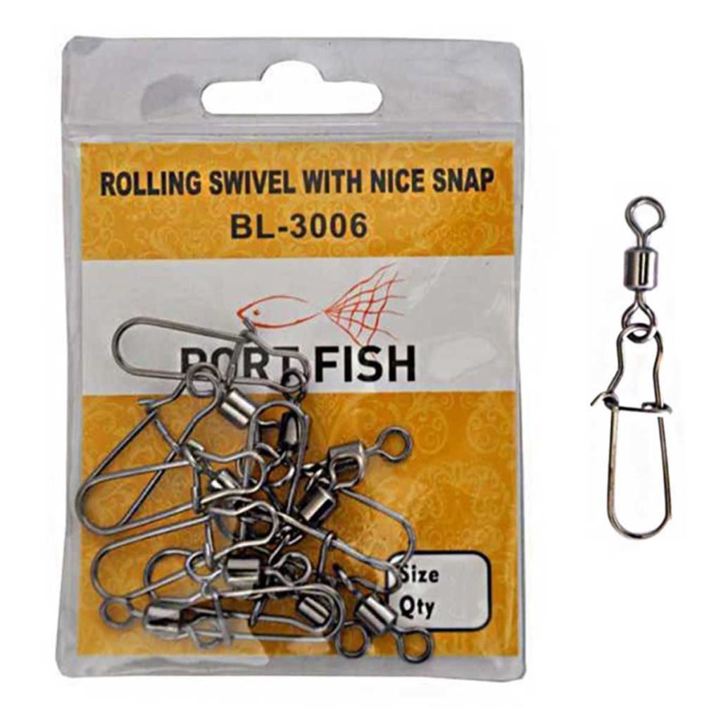 PortFish Rolling Swivel With Nice Snap Klipsli Fırdöndü NO:2/0