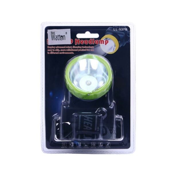 Black Watton 5W Led Head Lamp Kafa Feneri YEŞİL