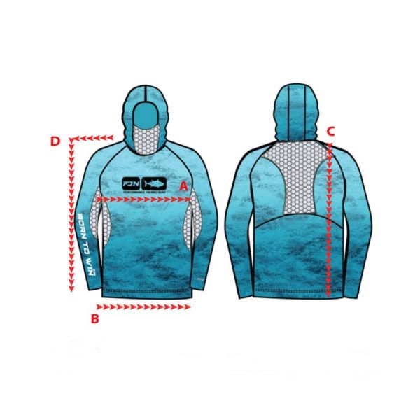 Fujin Pro Angler S24 Buff & Hoodie Red Reef XL