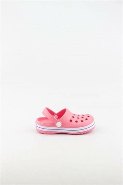 Akınalbella Kids Crocs Sandalet Çocuk Terlik F.Pembe/Beyaz/Lila - 29