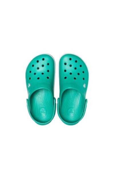 Sea & Summer Filet Crocs Sandalet Çocuk Terlik YEŞİL/BEYAZ - 30