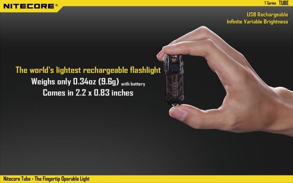 Nitecore Tube V2 55 Anahtarlıklı Fener (Siyah)