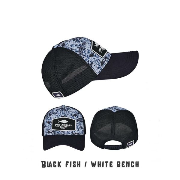 Fujin Pro Angler Black Fish + White Bench Şapka