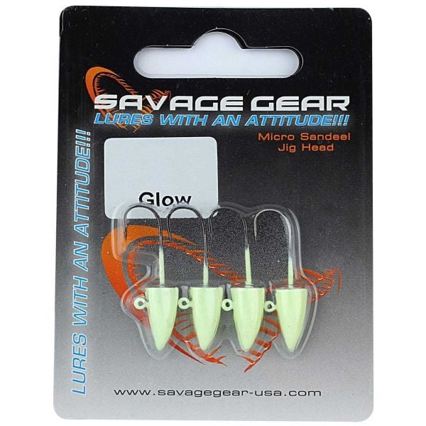 Savage Gear LRF Micro Sandeel Glow Jigg Head