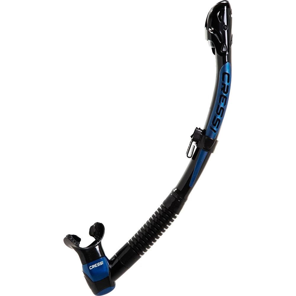 Cressi Itaca Ultra Dry Şnorkel BLACK/BLUE METAL