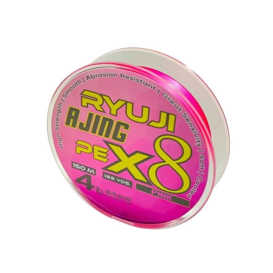 Ryuji Ajing X8 150mt PE İp Misina PİNK - PE 0.4