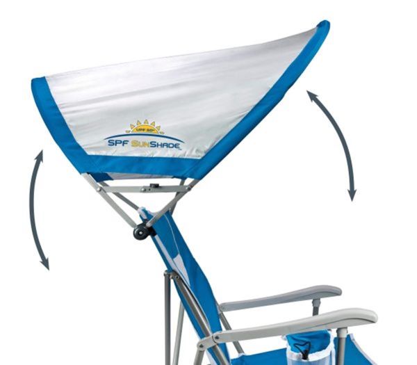 Gci Outdoor SunShade Captain's Chair Güneşlikli  Katlanır Plaj Sandalyesi