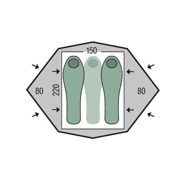 Pinguin Gemini 150 2-3 Kişilik Çadır