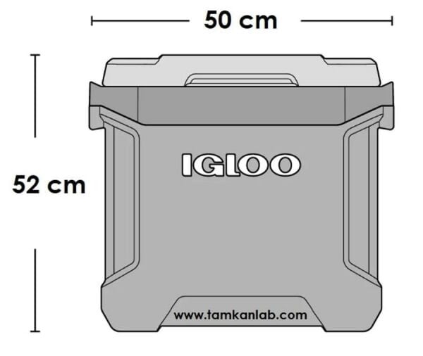 Igloo 62 QT Maxcold Latitude Tekerlekli Buzluk 58 Litre Lacivert/Gri