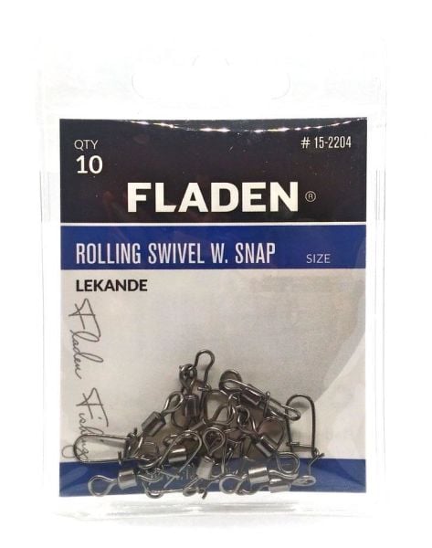 Fladen Lekande Rolling Swivel W.Snap Klipsli Fırdöndü NO:14