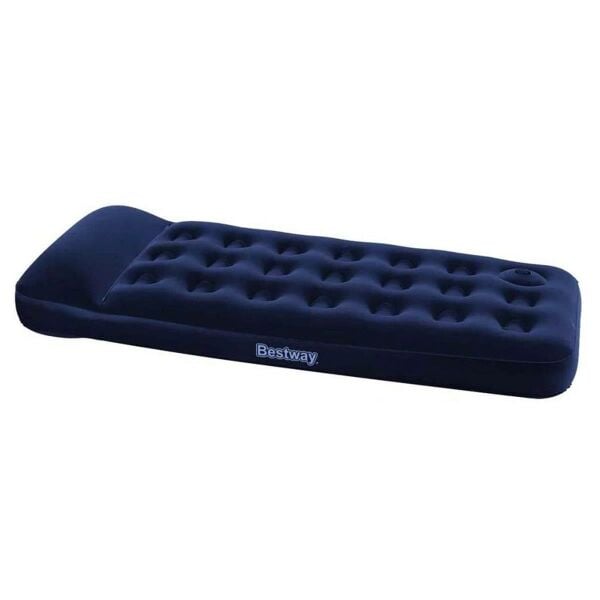 Bestway Pavillo Twin Flocked Air Bed Tek Kişilik Şişme Kamp Yatak Lacivert LACİVERT