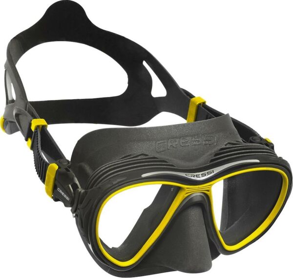 Cressi Quantum Dalış Maskesi BLACK - YELLOW