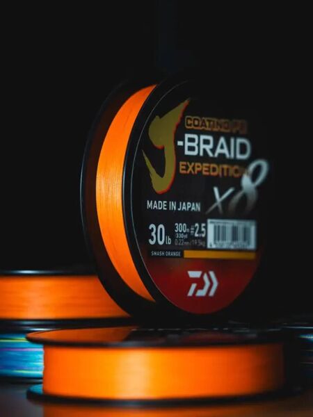 Daiwa J-Braid Expedition x8 İp Misina 150mt 0,18 MM - Smash Orange - 150 MT