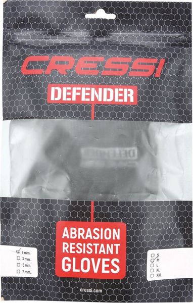 Cressi Defender Dalış Eldiveni BLACK - 2MM - S