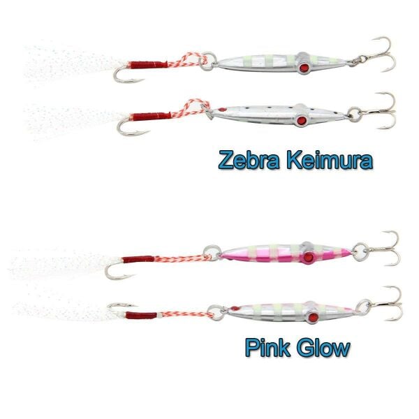 Fujin Baby Squid 7gr 4cm Jig Yem ZEBRA GLOW