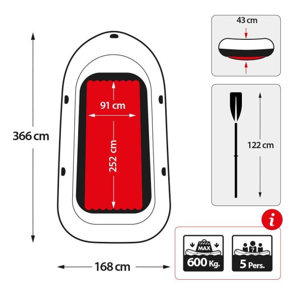 İntex Excursion 5 Şişme Bot 366*168Cm