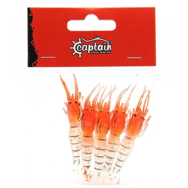 Captain Soft Shrimp 6,5cm Silikon Karides Yem