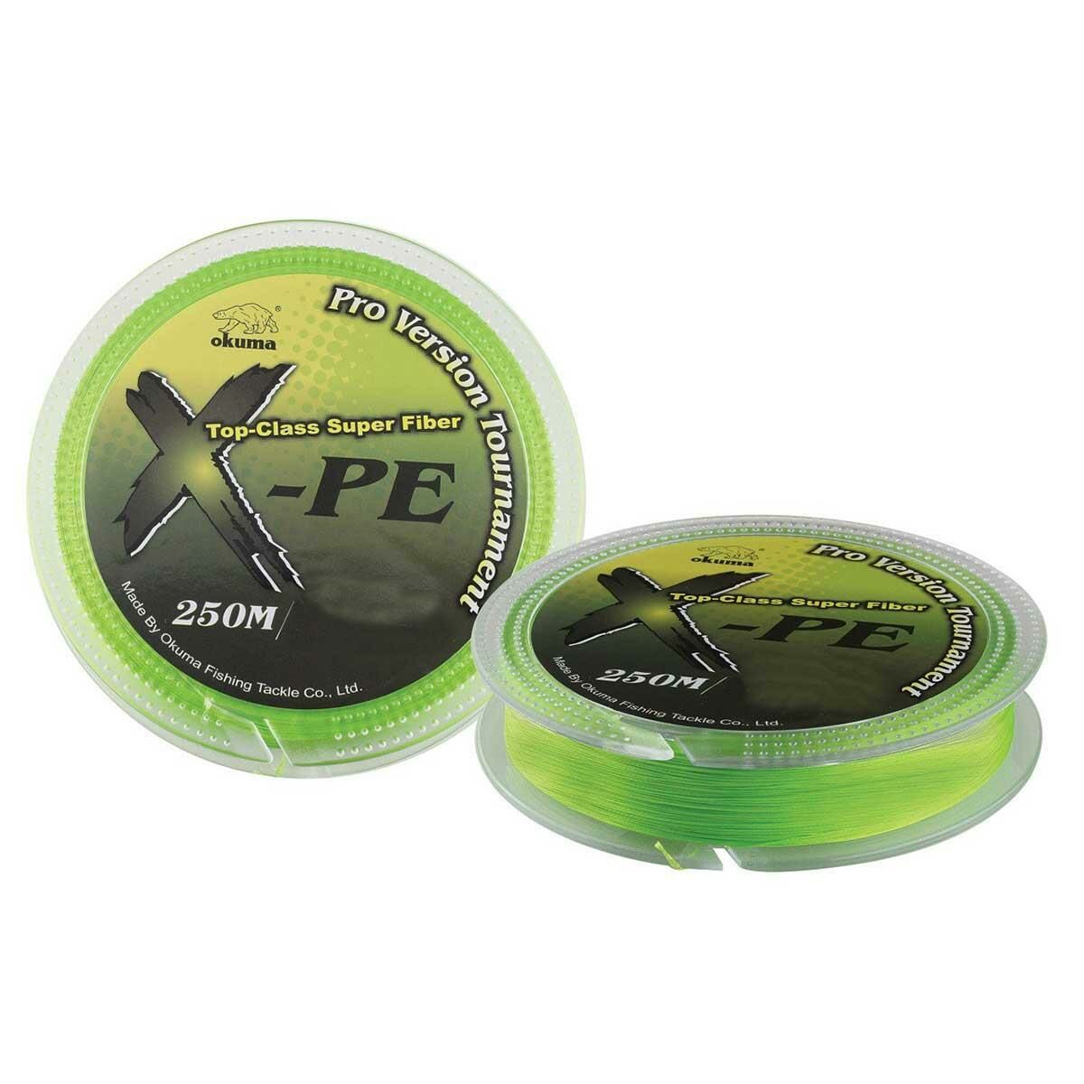 Okuma X-PE Dynema 8 Örgü Green İp Olta Misinası 250mt GREEN - 0,12 mm