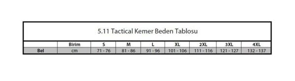 5.11 TDU 1 3/4 Belt Pantolon Kemeri Siyah