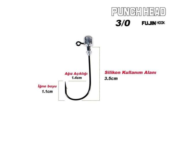 Fujin Punch Head FJ-PH Jig Head no.3/0