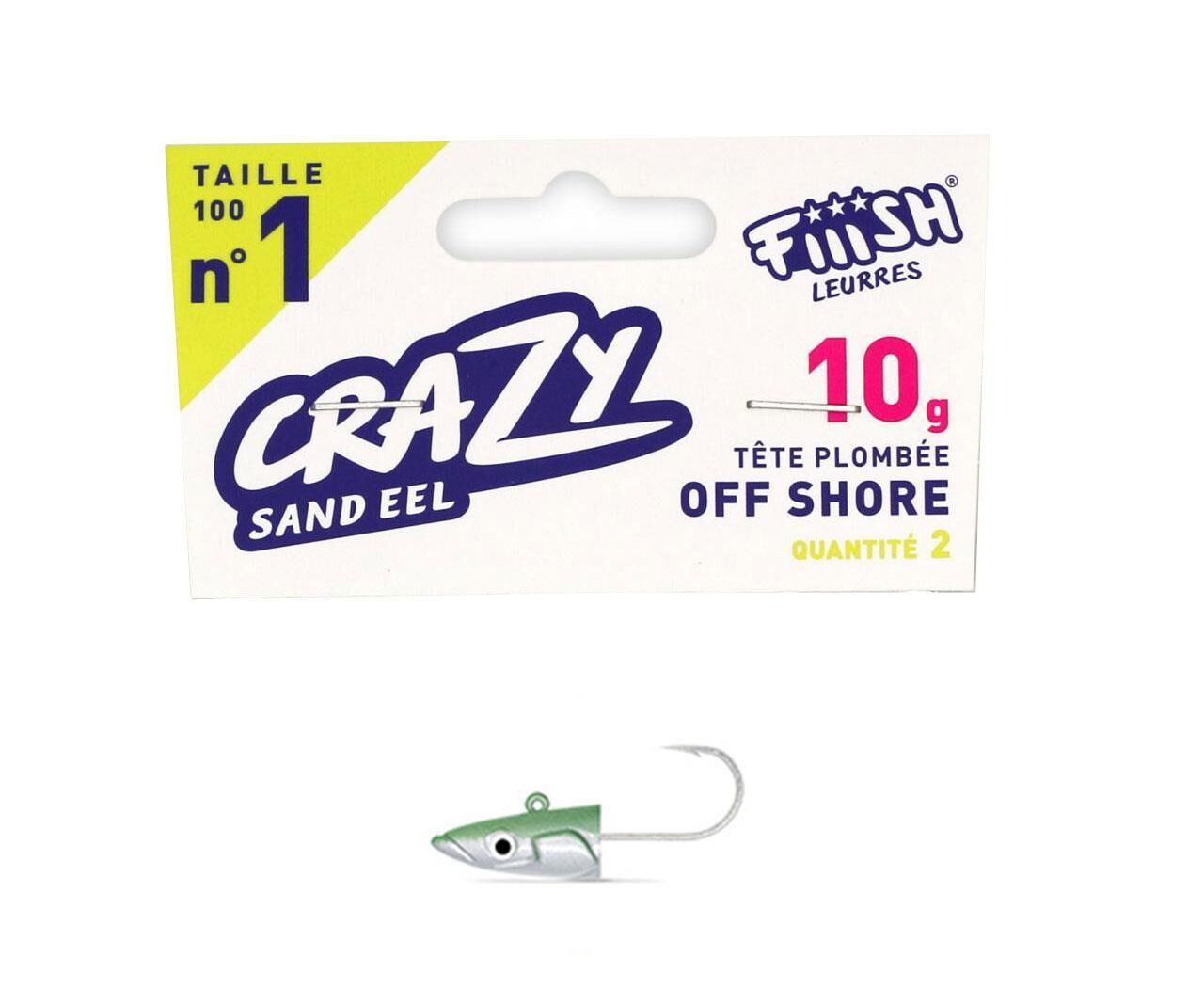 Fiiish Crazy Sandeel CSE100/1 CSE217 10Gr Off Shore Jig Head