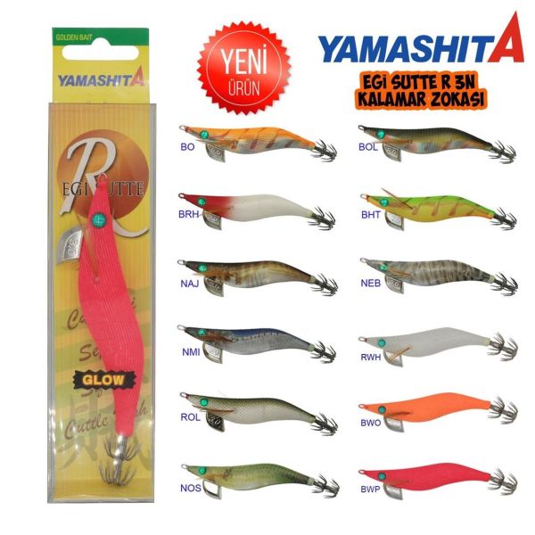 Yamashita Egi Sutte R 3N 9Cm 15Gr Glowlu Kurşunlu Kalamar Zokası F/RWH