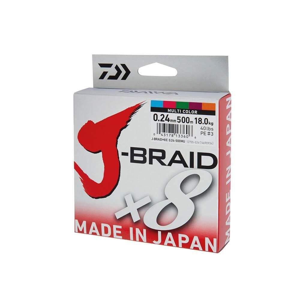 Daiwa J-Braid x8 İp Olta Misinası 300mt MULTİCOLOR - 0,28 MM