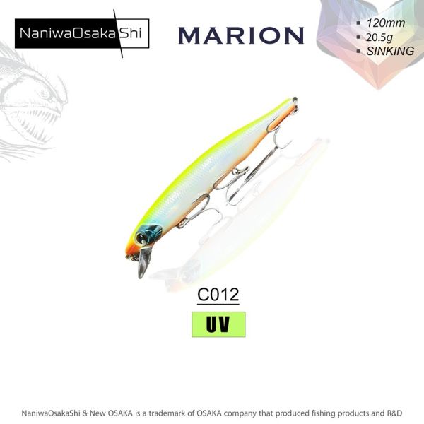 NaniwaOsakaShi Marion 120mm 20,5gr Sinking Maket Yem