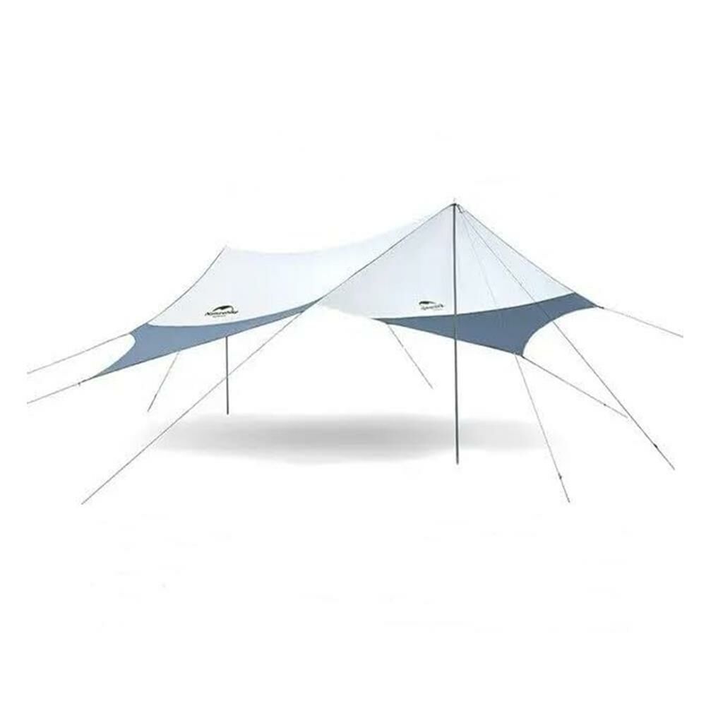 Naturehike Hexagon Sunrise Canopy 3.5x4 mt Tarp [Güneş ve Rüzgar Koruma Tentesi] Grey/Blue