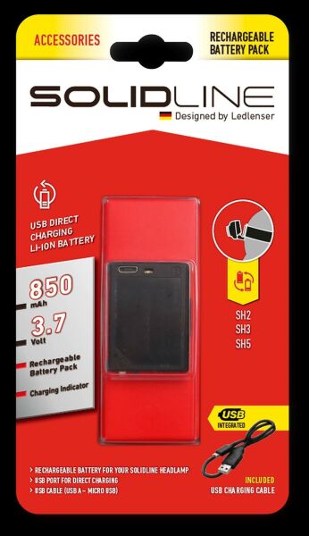 Solidline 850 mAh Şarj Edilebilir Batarya