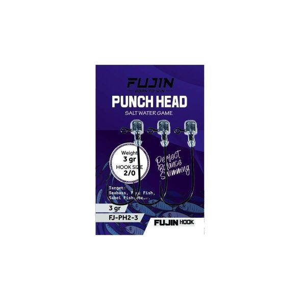 Fujin Punch Head Jig Head No: 2/0 7 Gr