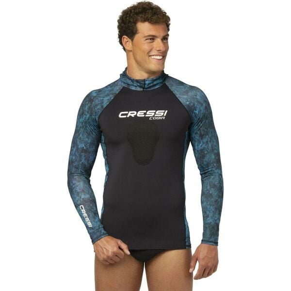 Cressi Cobia Rashguard Shirt BLUE CAMO - S