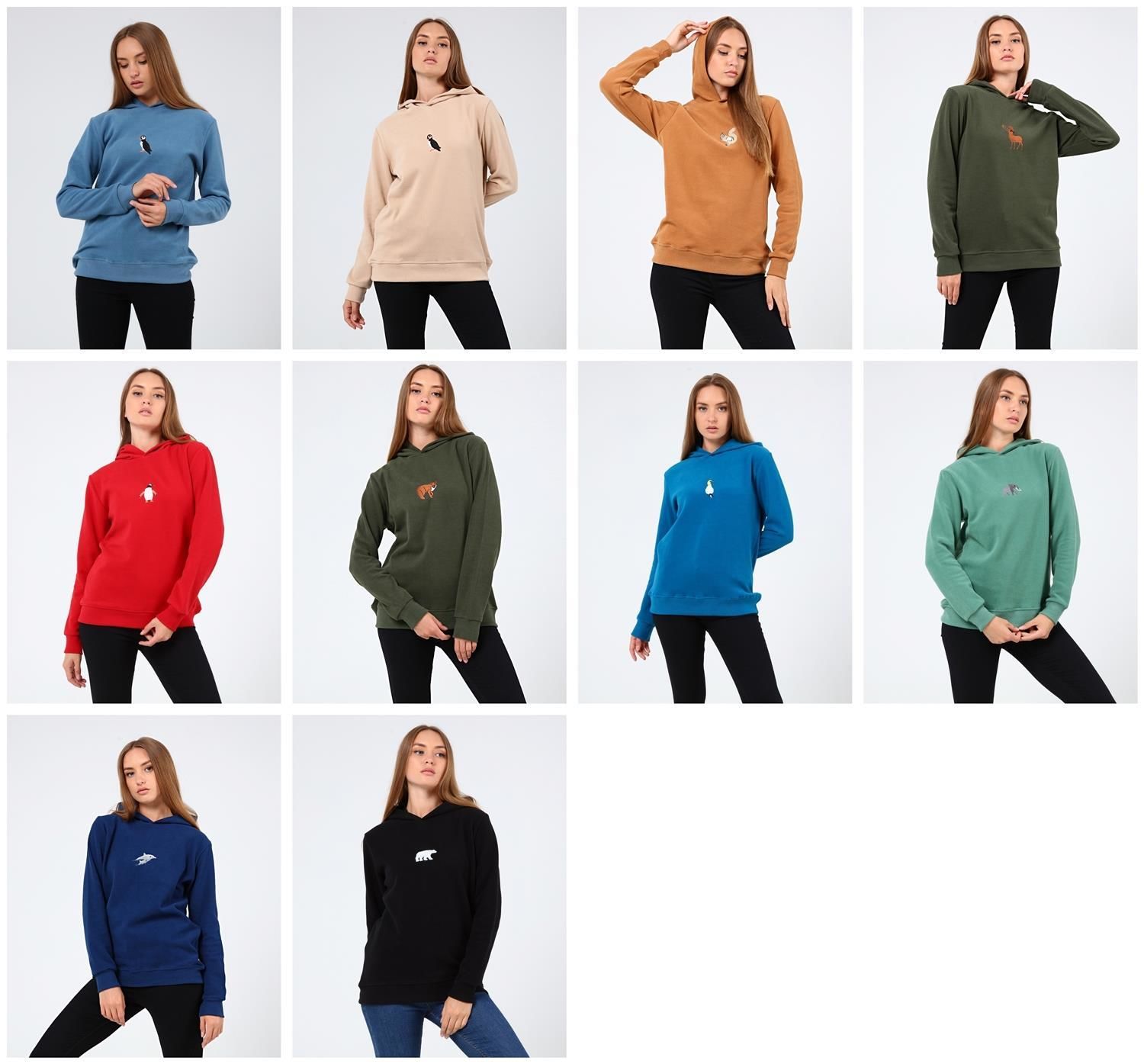 North Trace Crewline Kapüşonlu Kadın Hoodie