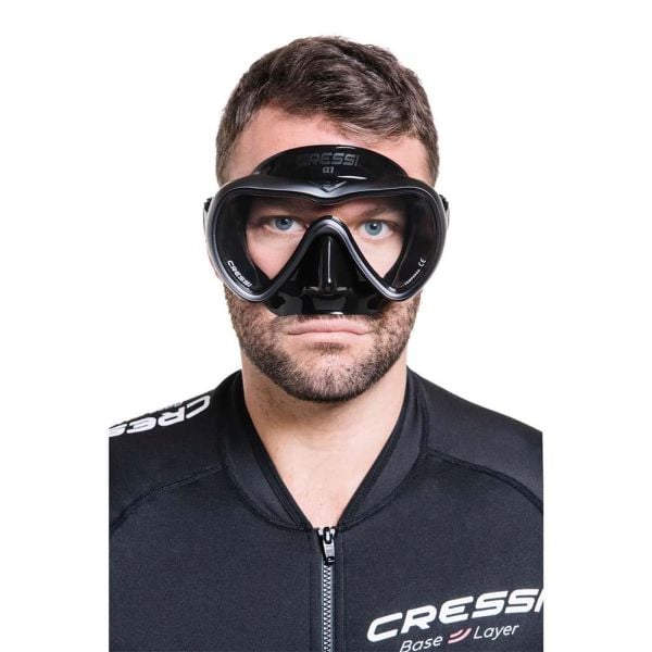 Cressi A1 Dalış Maskesi BLACK/GRAPHITE