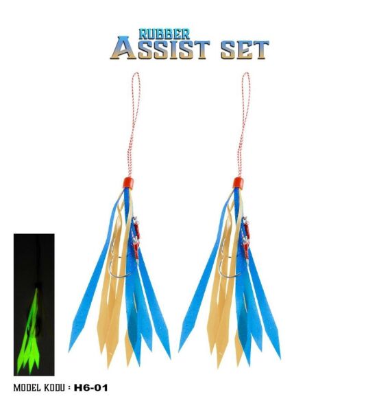 Fujin Tai Rubber Hazır Skirt Assist Set ( H6 ) SARI/MAVİ