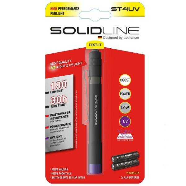 Solidline ST4UV El Feneri 180 Lümen