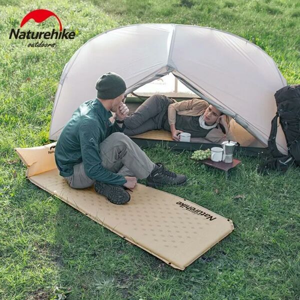 Naturehike Ultralight Şişme Kamp Matı | 185*60*2.5 cm | MAVİ