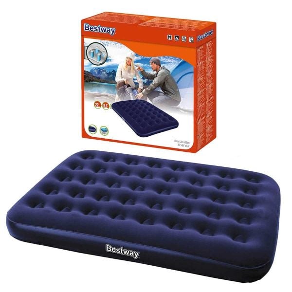 Bestway Pavillo Flocked Blue Çift Kişilik Şişme Kamp Yatak