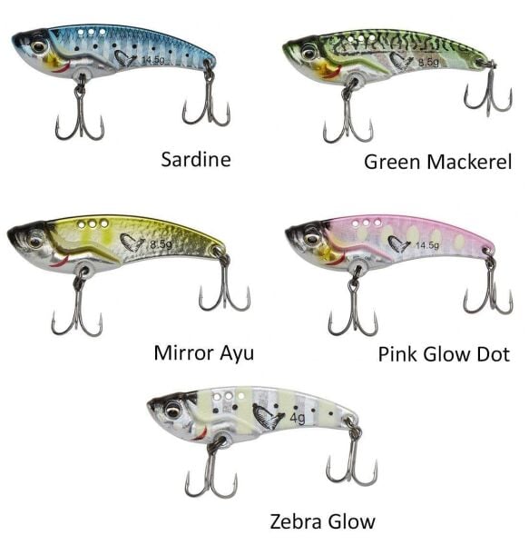 Savage Gear Vib Blade SW 3.5 cm 4 gr Fast Sinking Jig Yem Pink Glow Dot