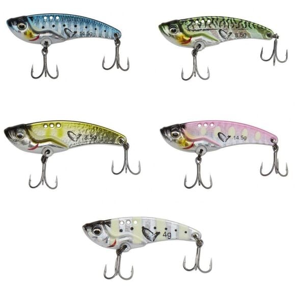 Savage Gear Vib Blade SW 3.5 cm 4 gr Fast Sinking Jig Yem Pink Glow Dot