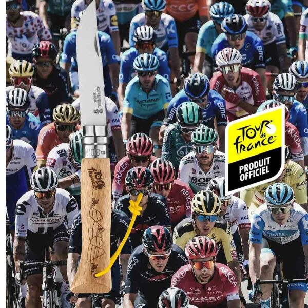 Opinel 2021 Tour de France Engraved No 08 Paslanmaz Çelik Çakı