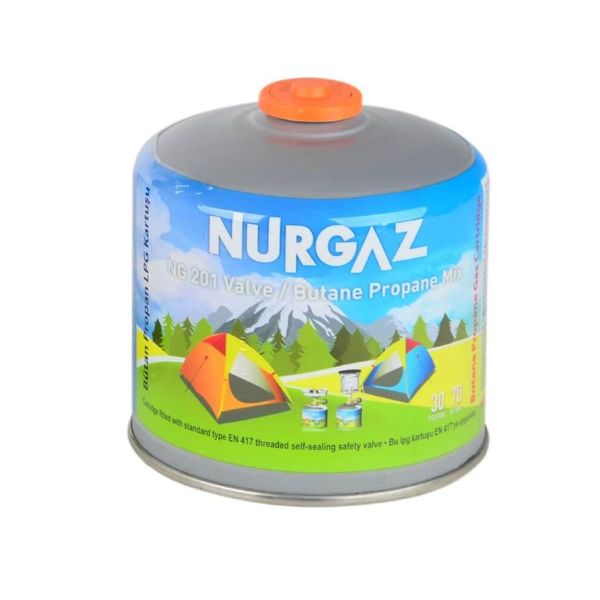 Nurgaz Kartuş Tüp Valfli 450Gr 800ML