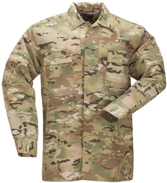 5.11 RipStop TDU L/S Shirt Uzun Kollu Gömlek (MultiCam) XXL