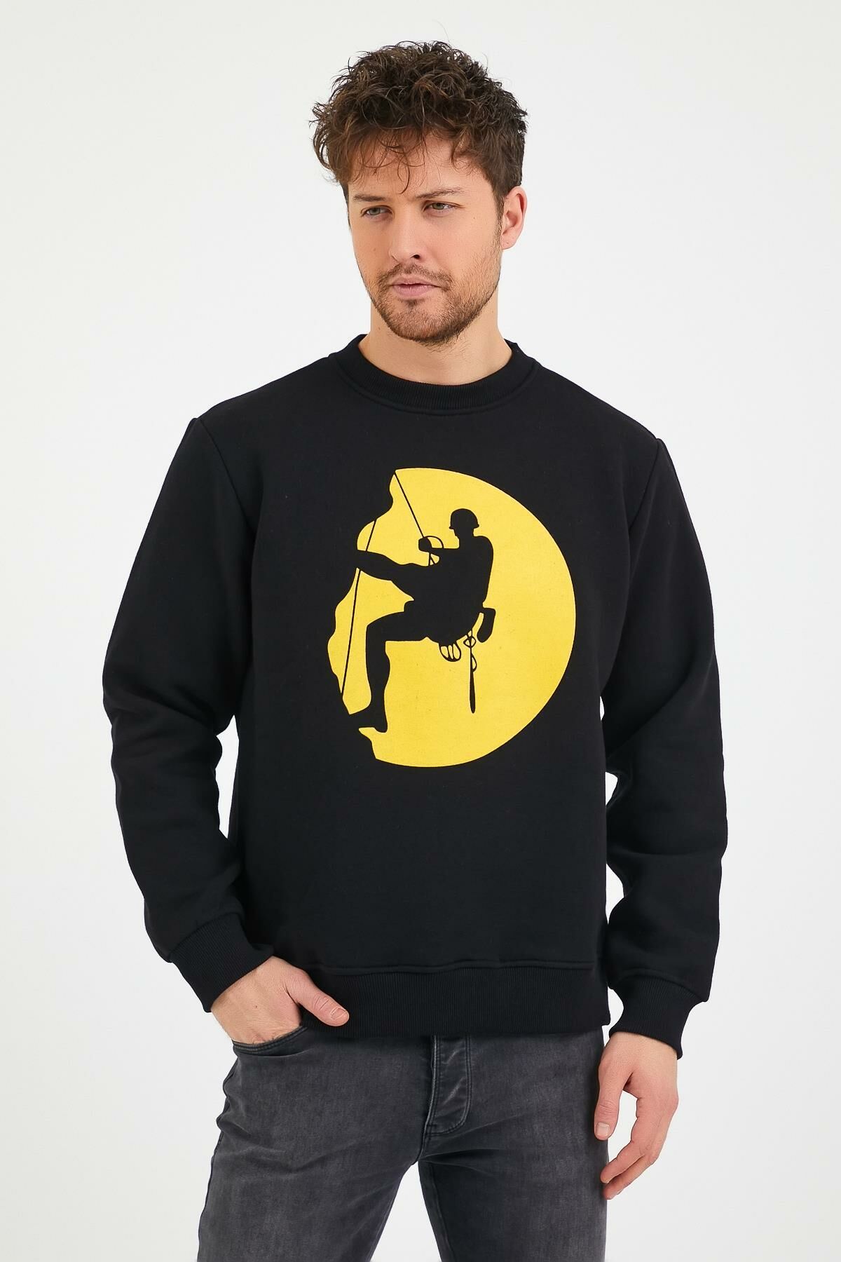 North Trace Seasonal Erkek Sweatshirt ( Climbing Bskılı )