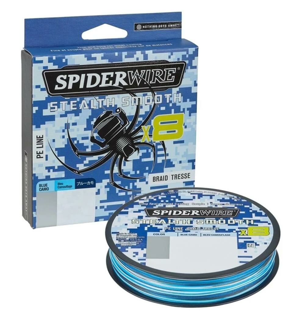 SpiderWire Stealth Smooth x8 Pe Braid Örgü İp Misina BLUE CAMO - 150 MT - 0,13 MM